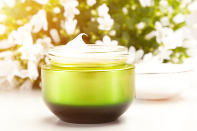 jar of skin care cream