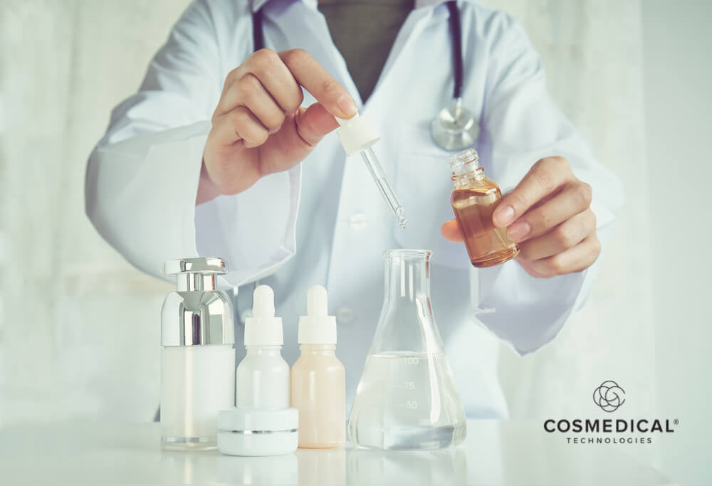 scientist developing skin care products